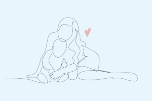 Disegno bimba e mamma