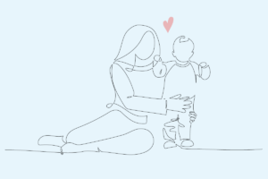 Disegno bimbo e mamma